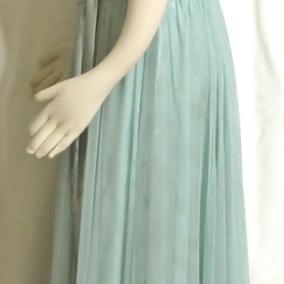 NEW Womens Ladies ALLURE BRIDALS Seafoam Long Formal Part Dress 12 Orig $142 - Picture 3 of 6